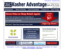 Tablet Screenshot of kosheradvantage.com